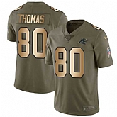 Nike Panthers 80 Ian Thomas Olive Gold Salute To Service Limited Jersey Dzhi,baseball caps,new era cap wholesale,wholesale hats